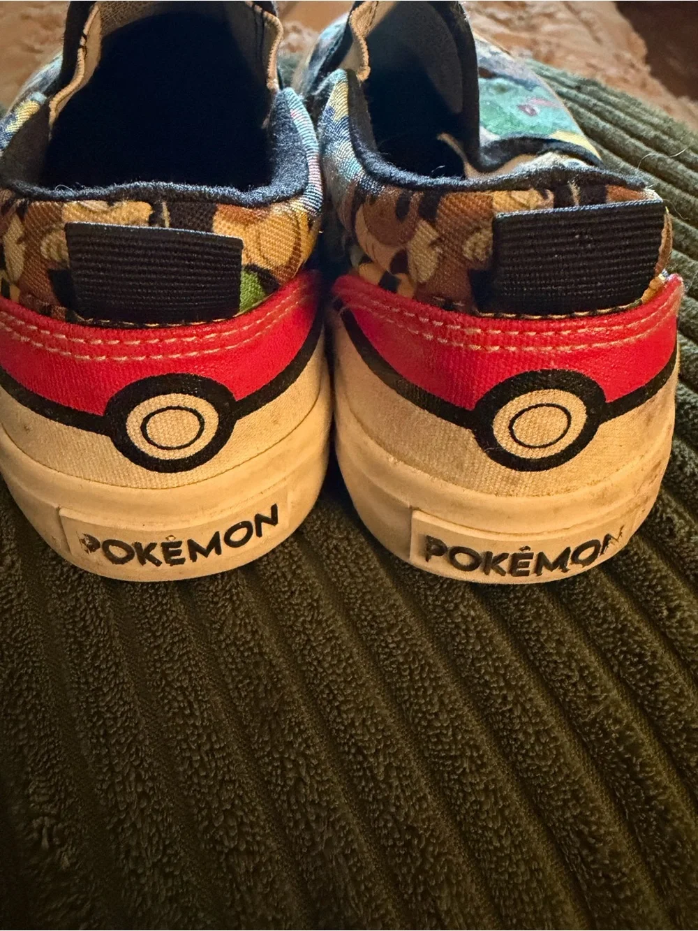 Pokémon Slip-On Canvas Sneakers featuring Pikachu & Friends, toddler size 12